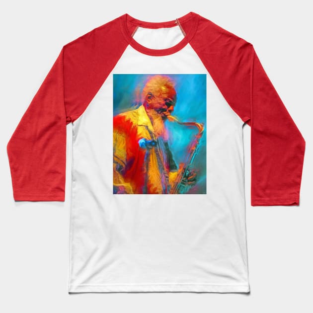 Pharoah Sanders Baseball T-Shirt by IconsPopArt